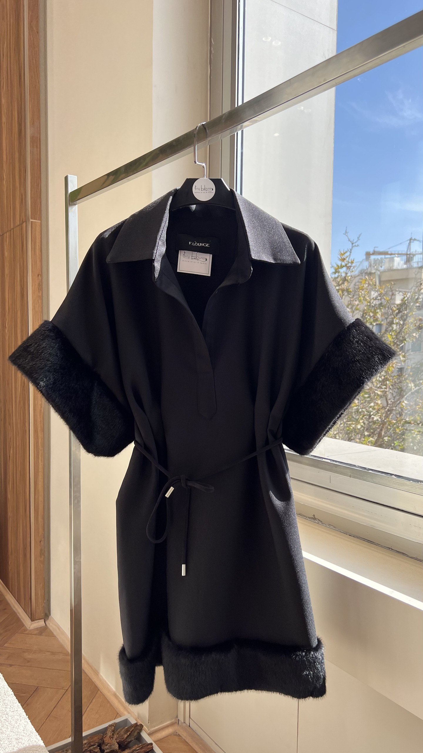Cut fur پیراهن