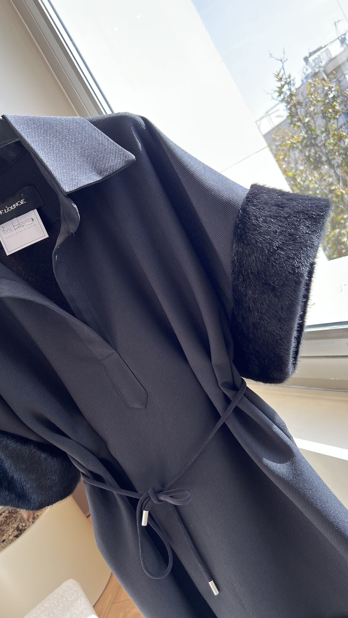 Cut fur پیراهن