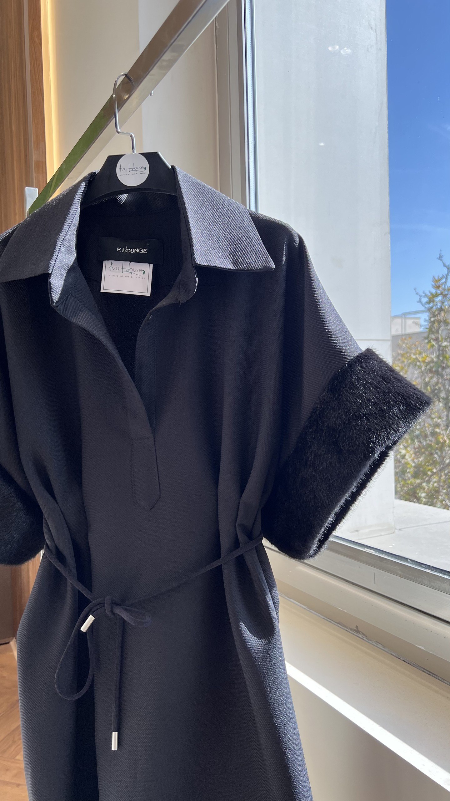 Cut fur پیراهن
